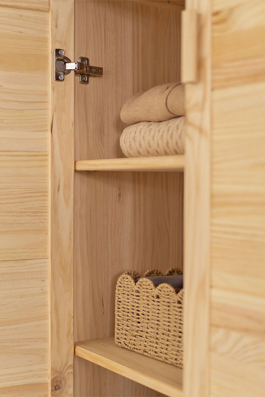 Imagen de ambiente 5 para:Armario bajo de madera natural con caj&oacute;n